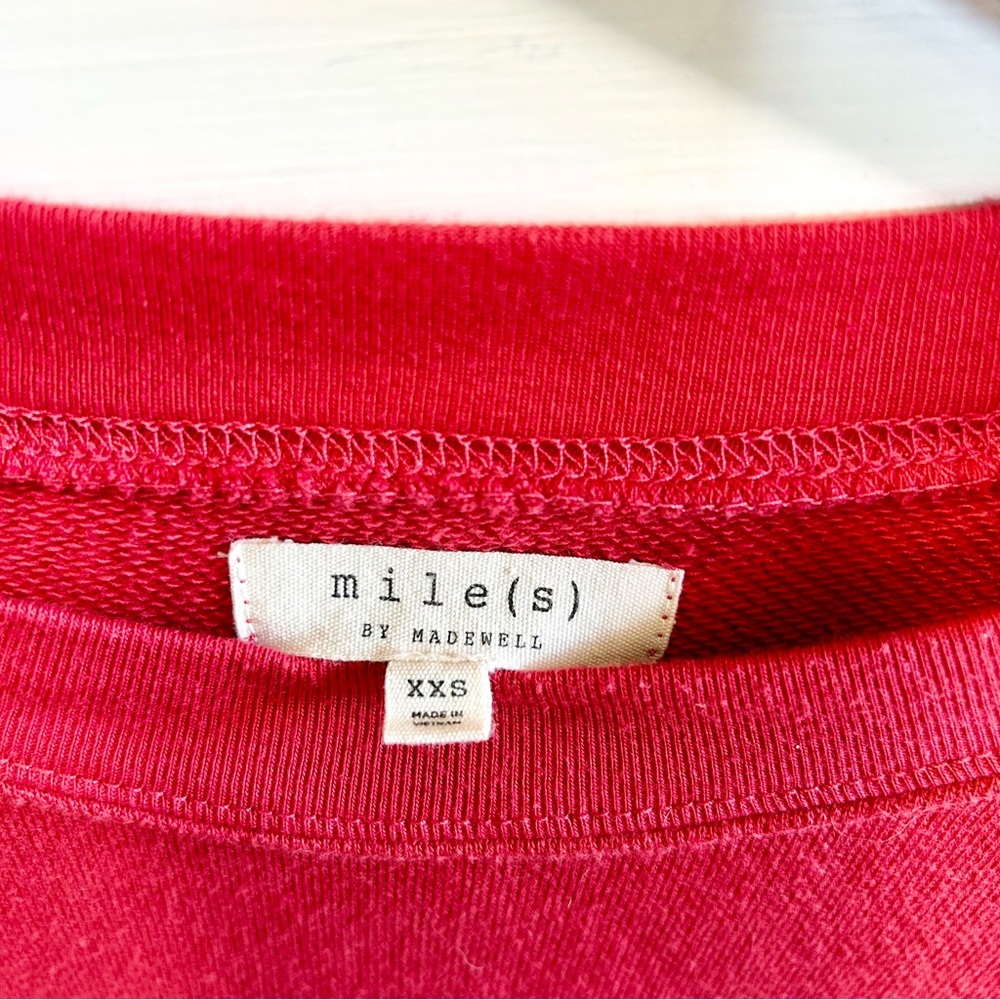 Madewell Red Après Ski Sweatshirt - Picture 3 of 4
